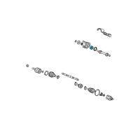 OEM 2006 Honda Element Bearing, Half Shaft (Ntn) Diagram - 91057-SR3-008