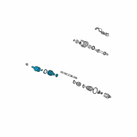 OEM Honda Joint Set, Outboard Diagram - 44014-SVB-A02