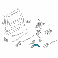 OEM 1999 Infiniti QX4 Cylinder Set-Back Door Lock Diagram - K0600-1W326