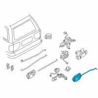 OEM 2002 Infiniti QX4 Actuator Assy-Back Door Opener Diagram - 90551-0W00B