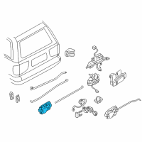 OEM 2002 Nissan Pathfinder Trunk Lock Actuator Motor Diagram - 90550-0W021