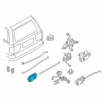 OEM 1999 Infiniti QX4 Actuator Assy Back Door Opener Diagram - 90550-0W021