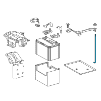 OEM Lexus ES350 Bolt, Battery Clamp Diagram - 74451-06011