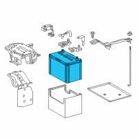 OEM Lexus RX350 INTERST. GR24F Battery Diagram - 00544-MF24F-575