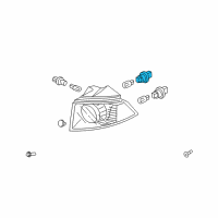 OEM Socket (T20 W) Diagram - 33302-S5A-A01