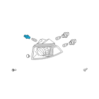 OEM Honda Pilot Socket (T10) Diagram - 33304-S5A-003