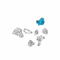 OEM Chevrolet HHR Mount Asm-Trans *Yellow Diagram - 15835312