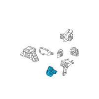 OEM Pontiac Front Transmission Mount Diagram - 25973863