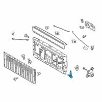 OEM Toyota Hinge Diagram - 66110-04030