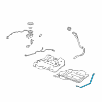 OEM 2007 Saturn Aura Strap, Fuel Tank Diagram - 25904075