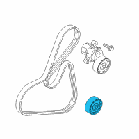 OEM Ford Focus Serpentine Idler Pulley Diagram - CM5Z-8678-C