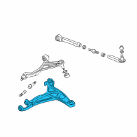 OEM 1993 Acura NSX Arm Assembly, Left Rear (Lower) Diagram - 52360-SL0-010