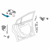 OEM 2017 Chrysler 300 Handle-Exterior Door Diagram - 1RH65GW7AD