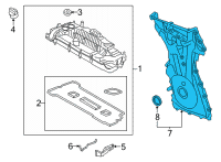 OEM 2022 Ford Bronco Front Cover Diagram - K2GZ-6019-F