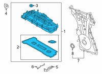 OEM 2020 Ford Explorer Valve Cover Diagram - K2GZ-6582-C