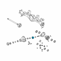OEM 2020 Lexus GX460 Front Drive Pinion Tapered Roller Bearing Diagram - 90366-35087