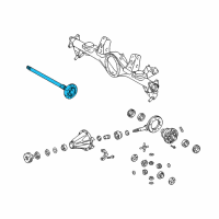 OEM 2005 Lexus GX470 Shaft, Rear Axle Diagram - 42311-60240