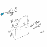 OEM 2010 Kia Sedona Front Door Inside Handle Assembly, Right Diagram - 826204D000DP