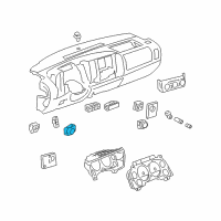 OEM 2008 Chevrolet Silverado 3500 HD Headlamp Switch Diagram - 25858709