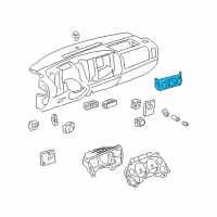 OEM 2013 Chevrolet Silverado 1500 Dash Control Unit Diagram - 22807238