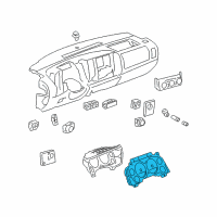 OEM 2008 GMC Sierra 3500 HD Instrument Cluster Diagram - 20964170