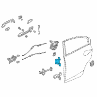 OEM Honda Insight Hinge, Left Rear Door (Upper) Diagram - 67950-T2F-A02ZZ