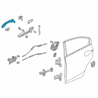 OEM 2017 Honda Civic Handle Complete R, (Norm Diagram - 72641-TBA-A81