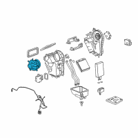 OEM GMC Yukon Motor Asm-Auxiliary Blower Diagram - 15232219