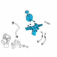 OEM 2012 Kia Optima Master Cylinder & PDL SIMULATO Diagram - 585004R101