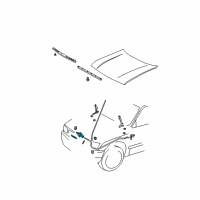 OEM 2004 Toyota Tacoma Lock Assembly Diagram - 53510-35180