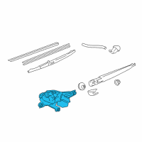 OEM Lexus Motor Assy, Rear Wiper Diagram - 85130-60310