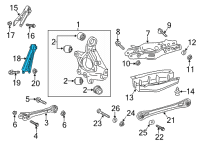 OEM Cadillac Lower Arm Diagram - 84965151