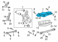 OEM Cadillac CT4 Lower Control Arm Diagram - 84196848