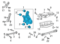 OEM 2021 Cadillac CT5 Knuckle Diagram - 84728702