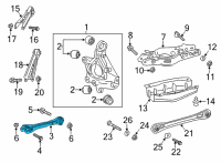 OEM 2020 Cadillac CT4 Upper Control Arm Diagram - 84826401