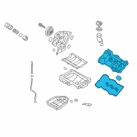 OEM 2013 Hyundai Genesis Cover Assembly-Rocker, LH Diagram - 22410-3CGA2