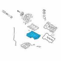 OEM 2014 Hyundai Genesis Pan Assembly-Engine Oil, Upper Diagram - 21520-3CEA2