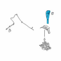 OEM 2007 Ford Escape Shift Knob Diagram - 5M6Z-7213-B