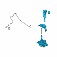 OEM 2007 Ford Escape Shifter Assembly Diagram - 5M6Z-7210-C