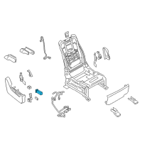 OEM Infiniti QX80 Front Seat Switch Assembly, Right Diagram - 87016-1LK9A