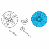 OEM 2018 Hyundai Elantra Spare Wheel Diagram - 52910-2T910