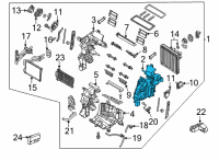 OEM 2021 Hyundai Elantra Case-Heater, RH Diagram - 97135-AB030