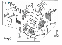 OEM 2022 Hyundai Elantra ACTUATOR Motor Assembly Diagram - 97154-AA000