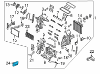 OEM 2021 Hyundai Elantra Control Assembly Diagram - 97255-AA040