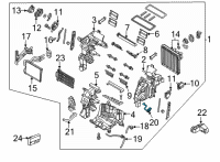 OEM Hyundai Elantra THERMISTOR Assembly-A/C EVAP Diagram - 97614-AA000