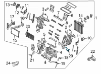 OEM 2022 Hyundai Elantra THERMISTOR Assembly-A/C EVAP Diagram - 97614-AA000