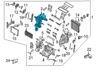 OEM Hyundai Elantra Case-Heater, LH Diagram - 97134-AB010