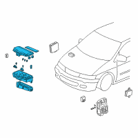 OEM 2004 Honda Odyssey Box Assembly, Main Fuse Diagram - 38250-S0X-A12