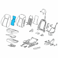 OEM 2019 Buick Regal TourX Seat Back Heater Diagram - 13599917