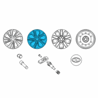 OEM 2020 Hyundai Santa Fe Aluminium Wheel Assembly Diagram - 52910-S2210